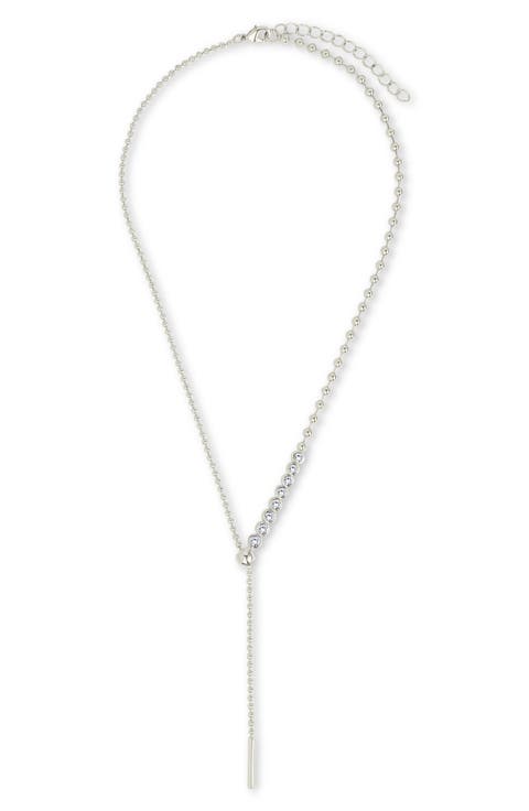 Nella Delicate Cubic Zirconia Lariat Necklace