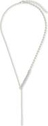 Sterling Forever Nella Delicate Cubic Zirconia Lariat Necklace