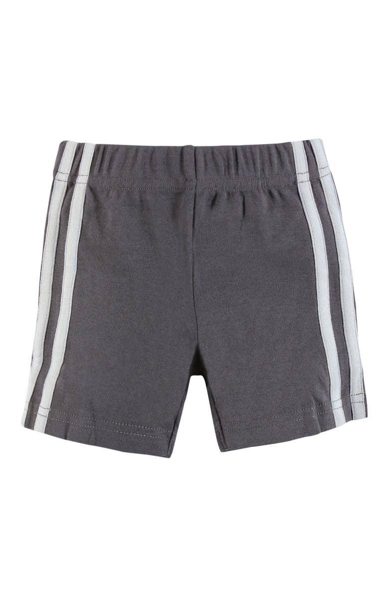 Hudson Baby Boys' 4-Piece Everyday Shorts Collection, Alternate, color, Burgundy Navy