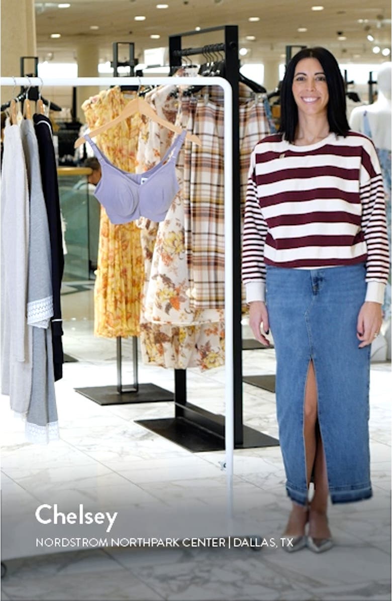 Body Silk Seamless Recycled Nylon Blend Wireless Maternity/Nursing Bra, sales video thumbnail