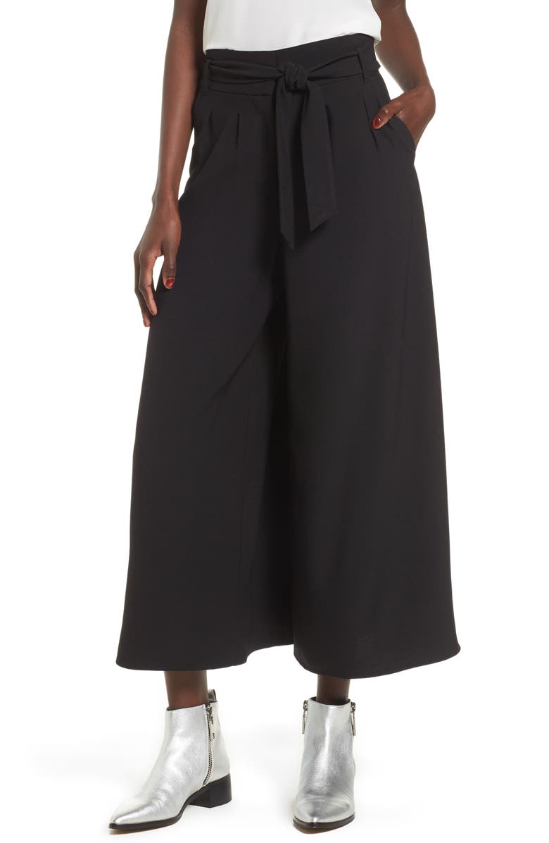 Leith High Waist Crop Wide Leg Pants, Main, color,