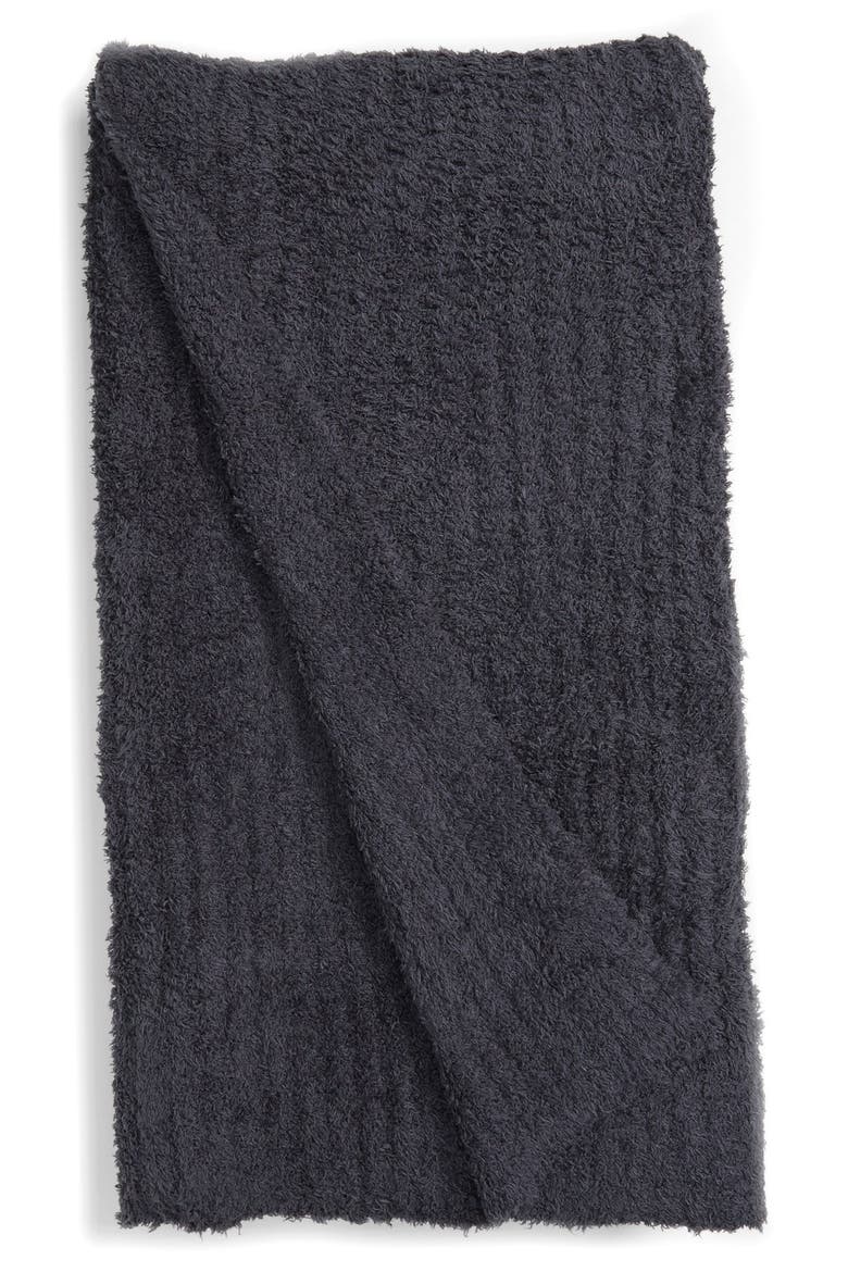 'CozyChic®' Ribbed Blanket, Main, color, SLATE BLUE