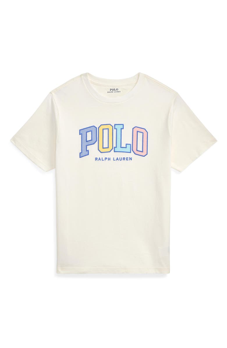 Polo Ralph Lauren Kids' Logo Appliqué T-Shirt, Main, color, 
