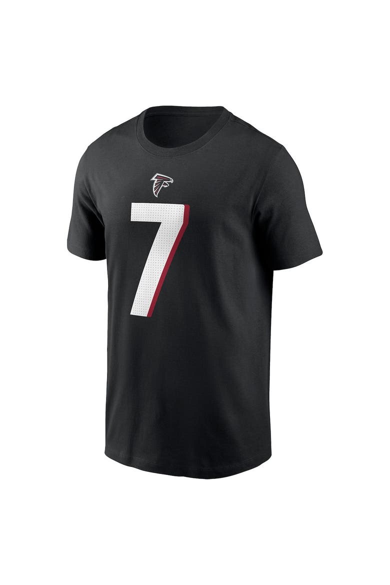 Men's Nike Bijan Robinson Black Atlanta Falcons 2023 NFL Draft First Round Pick Player Name & Number T-Shirt, Alternate, color, Black