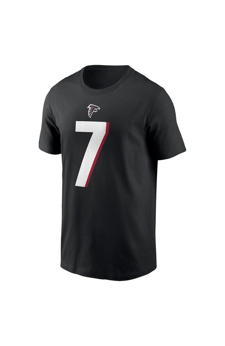 Nike Men's Nike Bijan Robinson Black Atlanta Falcons 2023 NFL Draft First Round Pick Player Name & Number T-Shirt, Alternate, color, Black