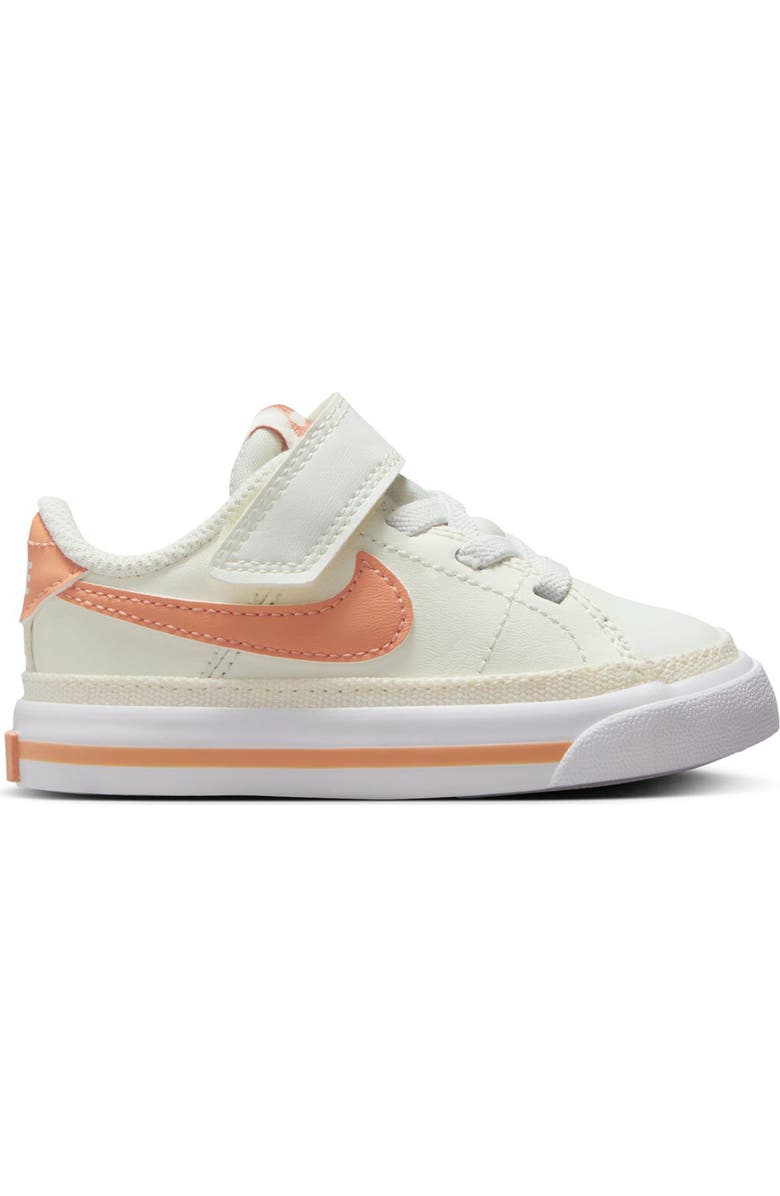 Nike Court Legacy Sneaker, Alternate, color, Sail/ Apricot/ White/ Guava