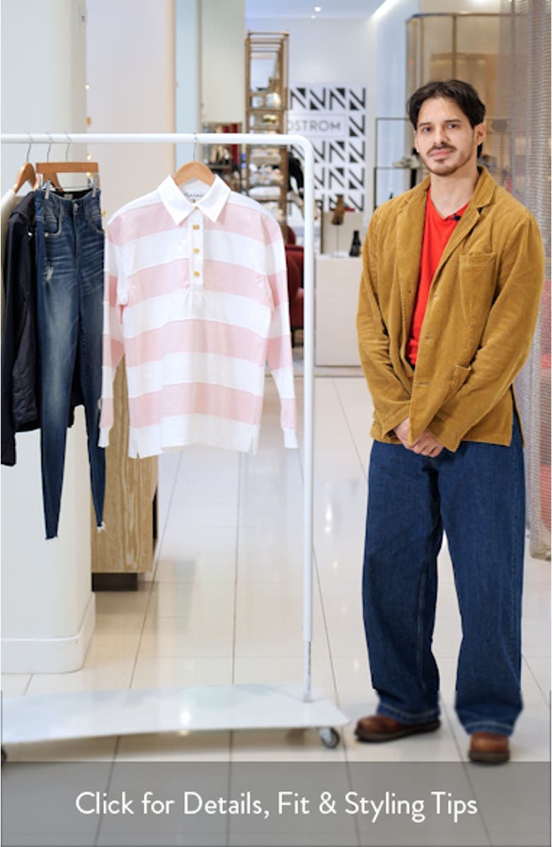 Stripe Organic Cotton Rugby Shirt, sales video thumbnail