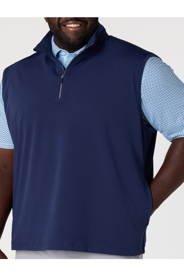 Big & Tall Pure Touch 1/4-Zip Vest, Alternate, color, PEACOAT