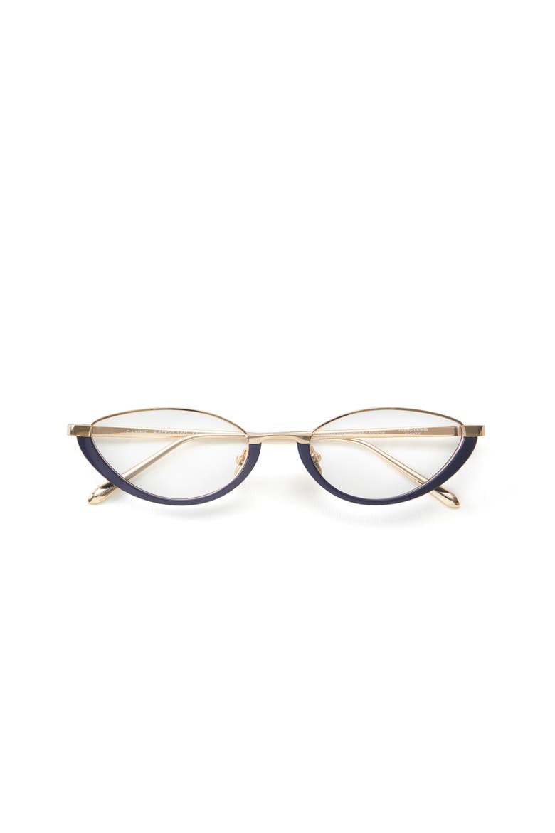 Jeanne Blue Light Glasses, Alternate, color, Blue / Gold
