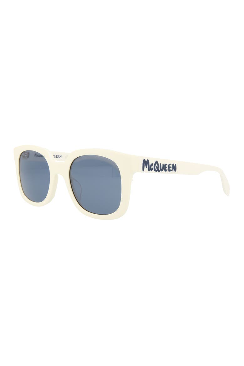 53mm Square Sunglasses, Alternate, color, IVORY BLUE