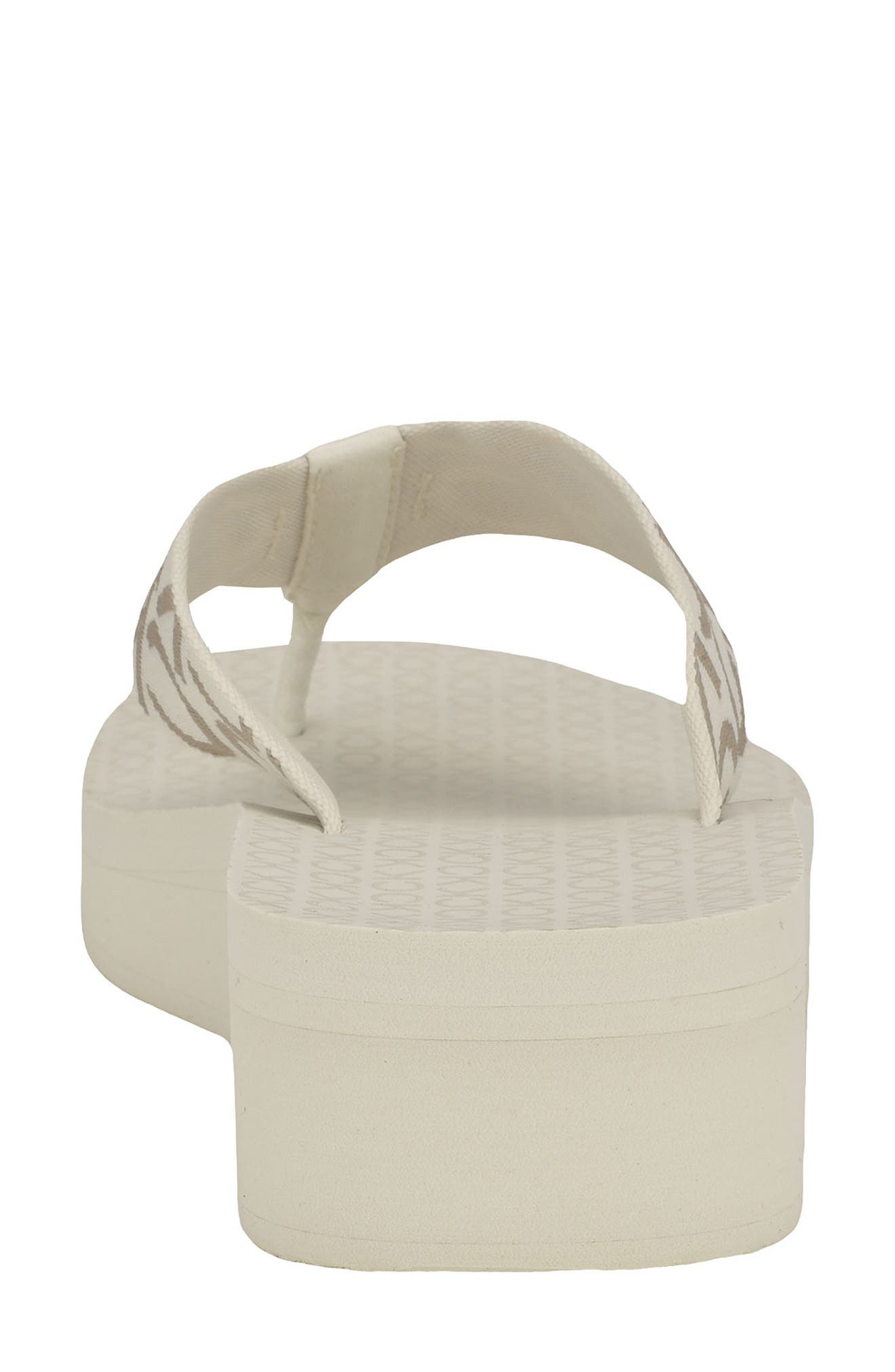 Meena Wedge Flip Flop Sandal, Alternate, color, IVORY 152