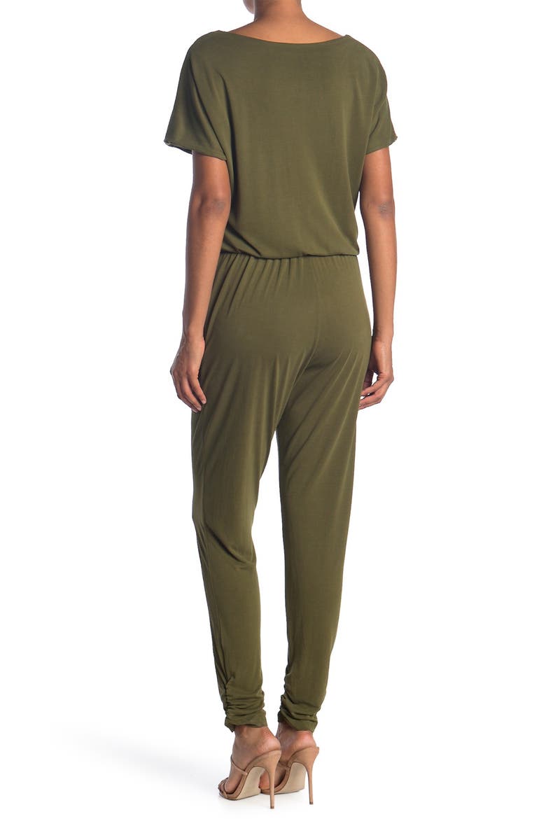 Blouson Jersey Jumpsuit, Alternate, color, OLIVE