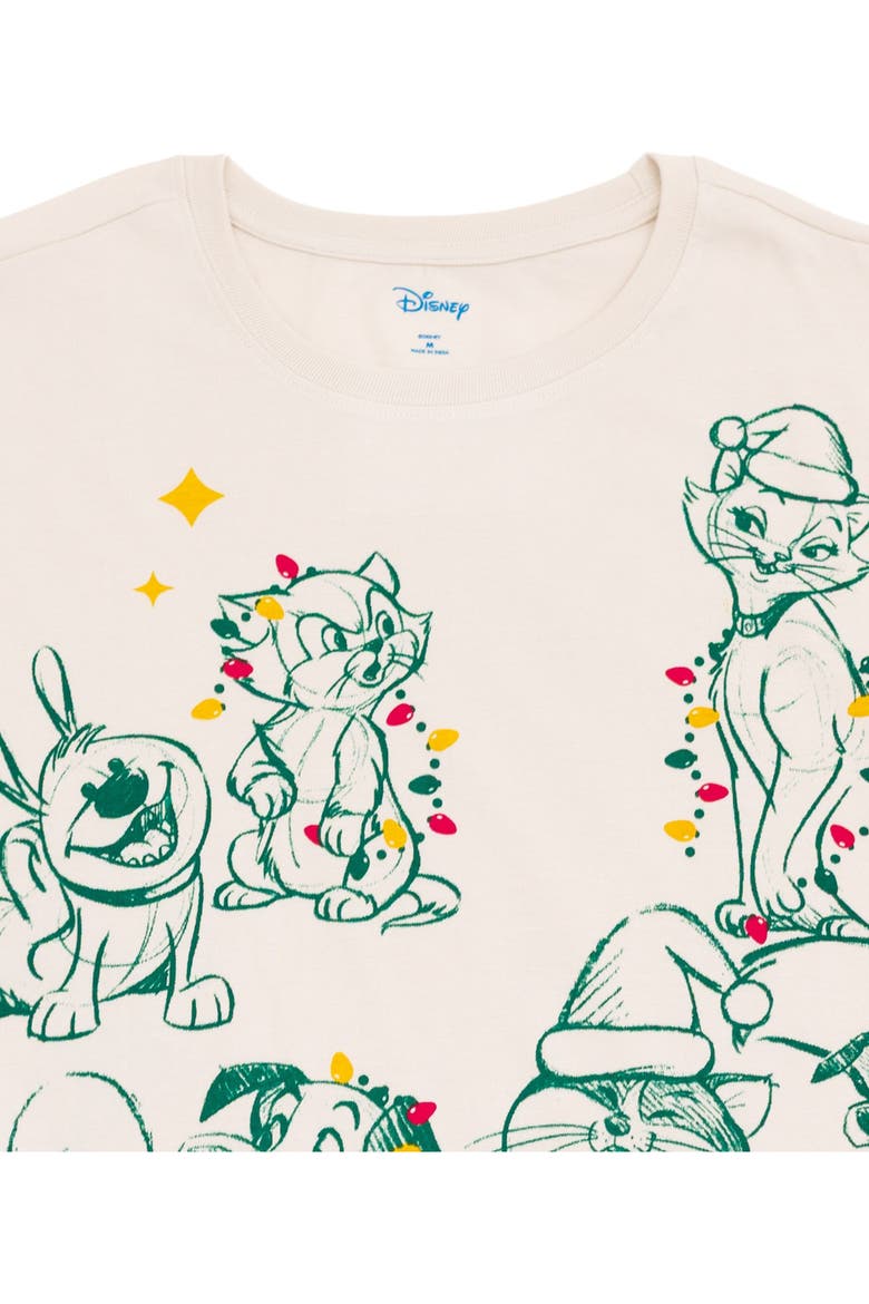 Holiday Short Sleeve T-Shirt, Alternate, color, Ivory Disney Classics