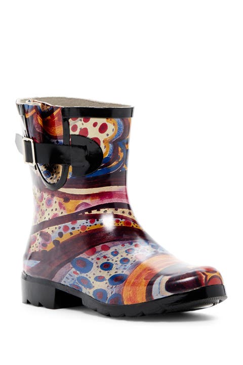 Droplet Patterned Waterproof Rain Boot (Women)