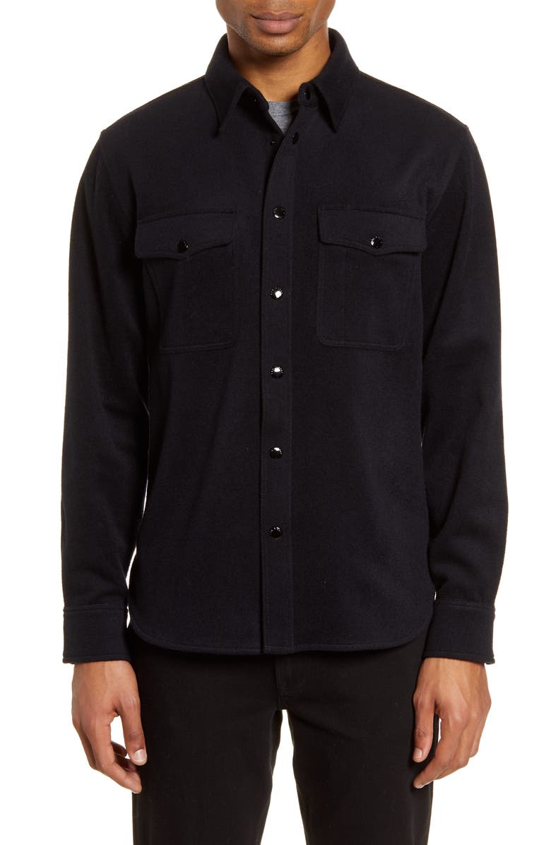 rag & bone Jack Slim Fit Wool Blend Shirt Jacket, Alternate, color,