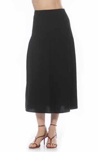 Alexia Admor Michel High Waist Shirred Midi Skirt
