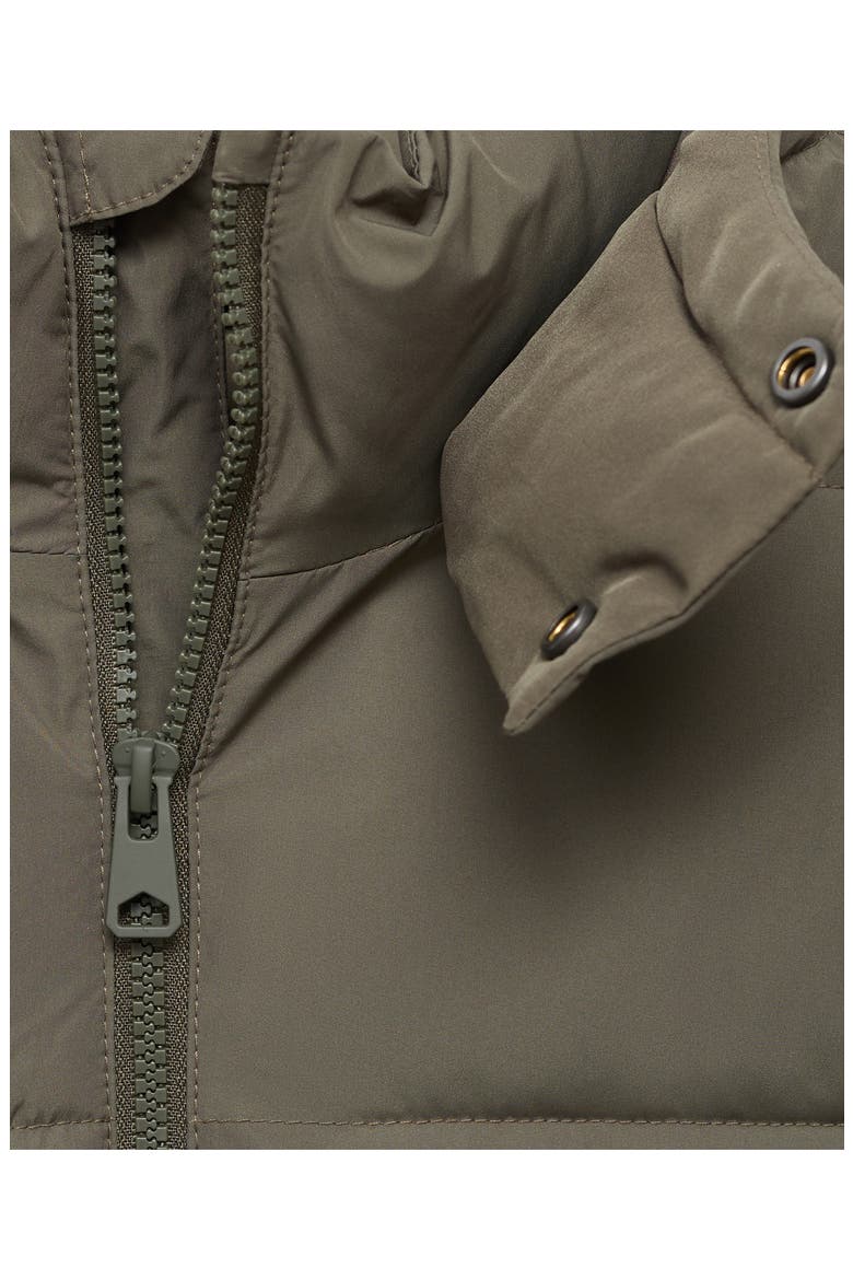 Hooded Puffer Coat, Alternate, color, KHAKI GREEN