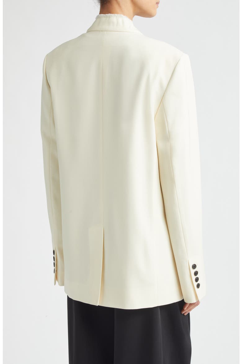 Raw Lapel Blazer, Alternate, color, ECRU