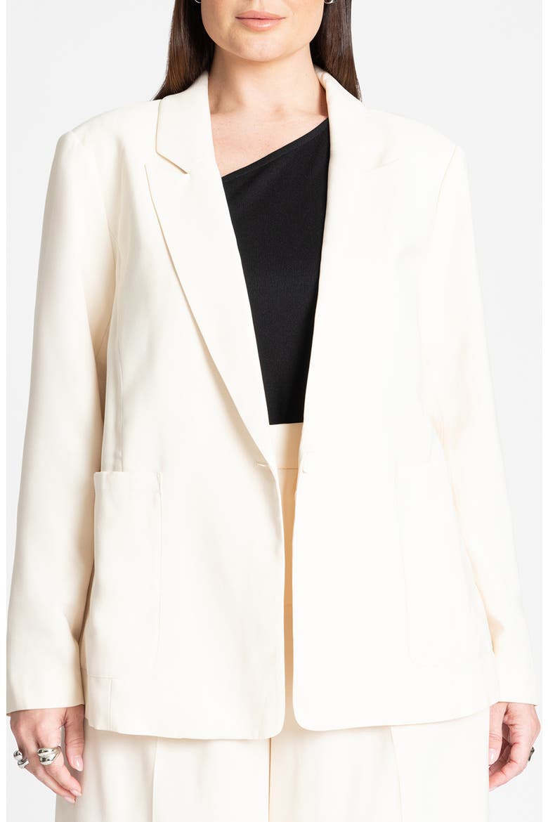 Patch Pocket Twill Blazer, Main, color, OATMEAL
