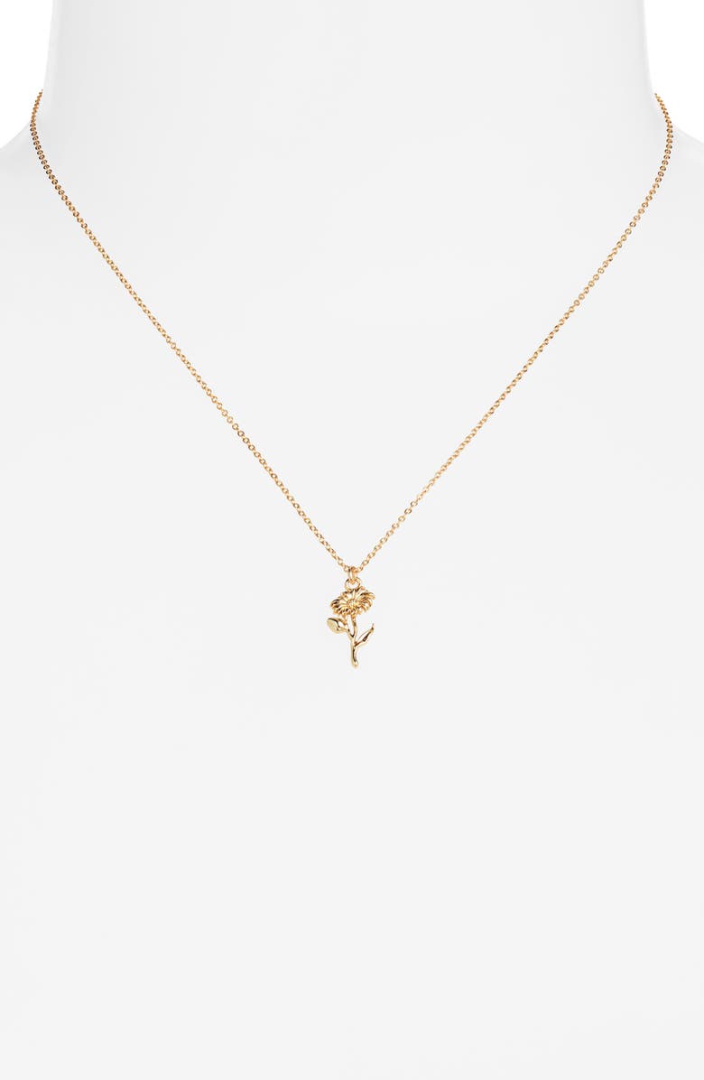Set & Stones Daisy Pendant Necklace, Alternate, color, 