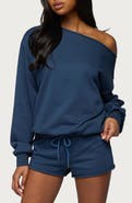 EDIKTED Juana One-Shoulder Sweatshirt