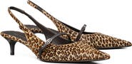 Tory Burch Double T Buckle Slingback Mary Jane Kitten Heel Pump