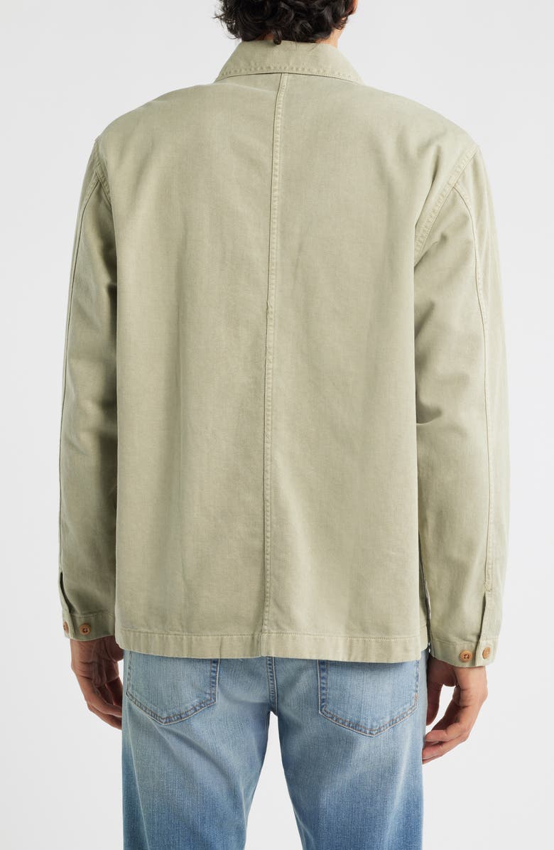 Madewell Cotton Twill Shirt Jacket, Alternate, color, Earthen Sage