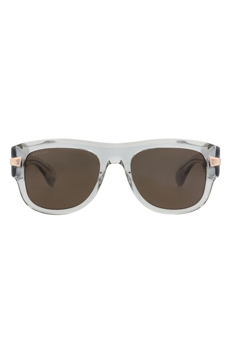Gucci Novelty Sunglasses, Main, color, Grey Grey Brown