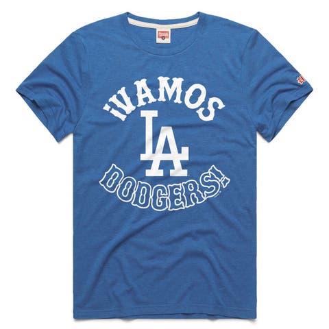 Men's Homage  Royal Los Angeles Dodgers Vamos Tri-Blend T-Shirt