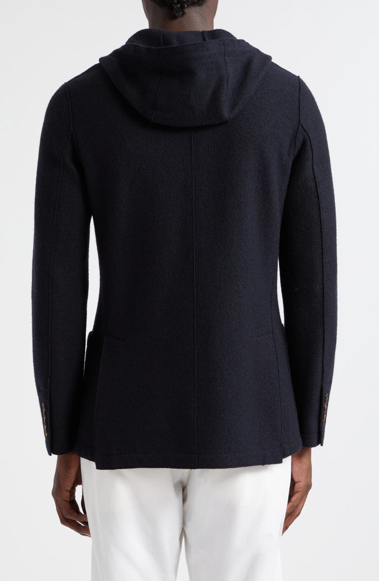 Eleventy Boiled Wool Hooded Sport Coat, Alternate, color, 