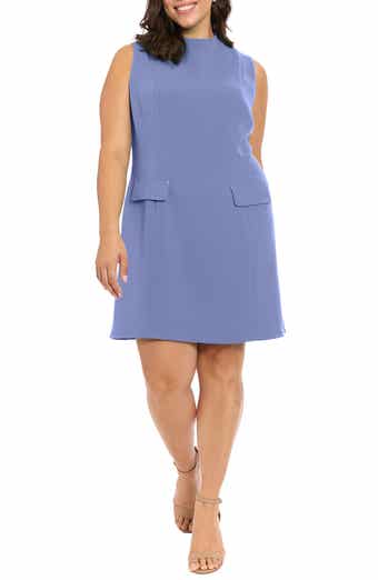 London Times Grommet Pocket Shift Dress