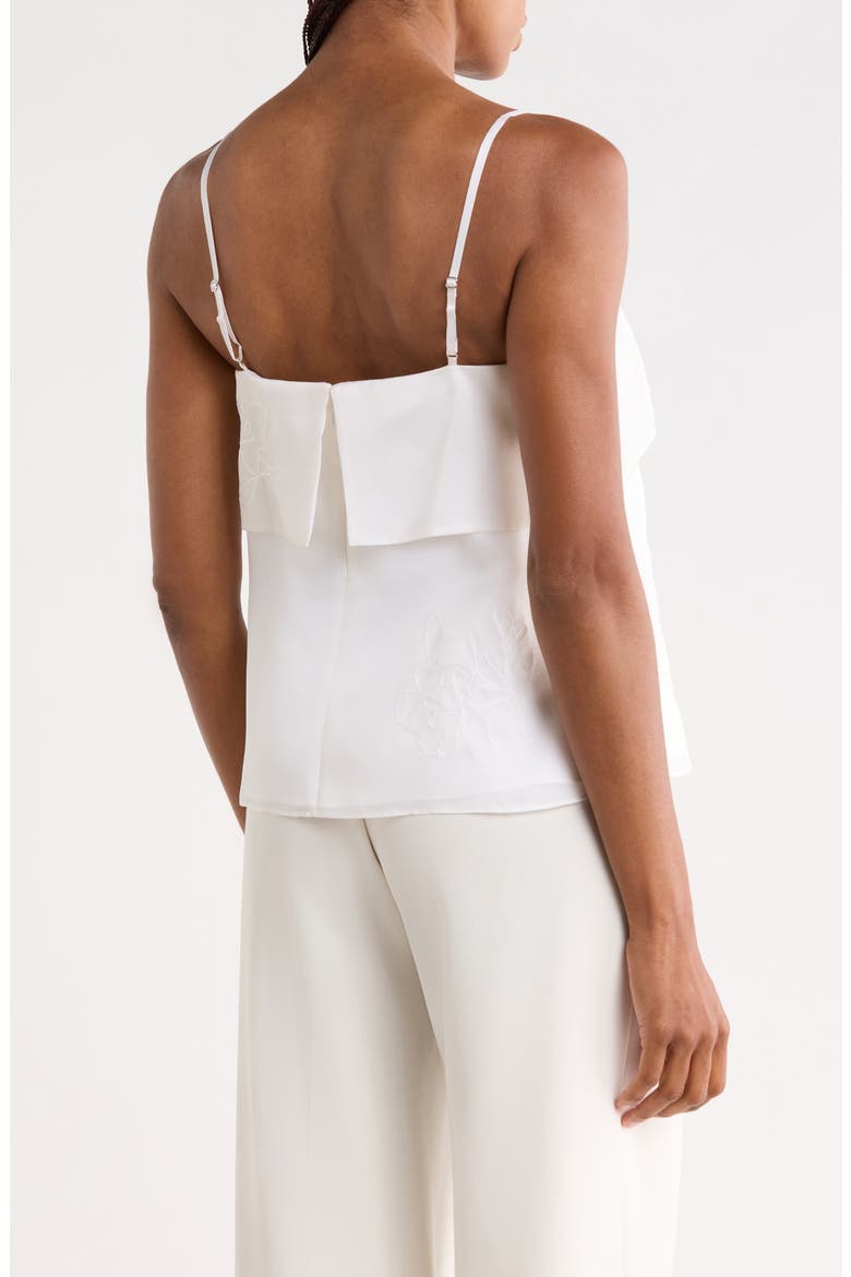 Appliqué Organza Camisole, Alternate, color, MILK
