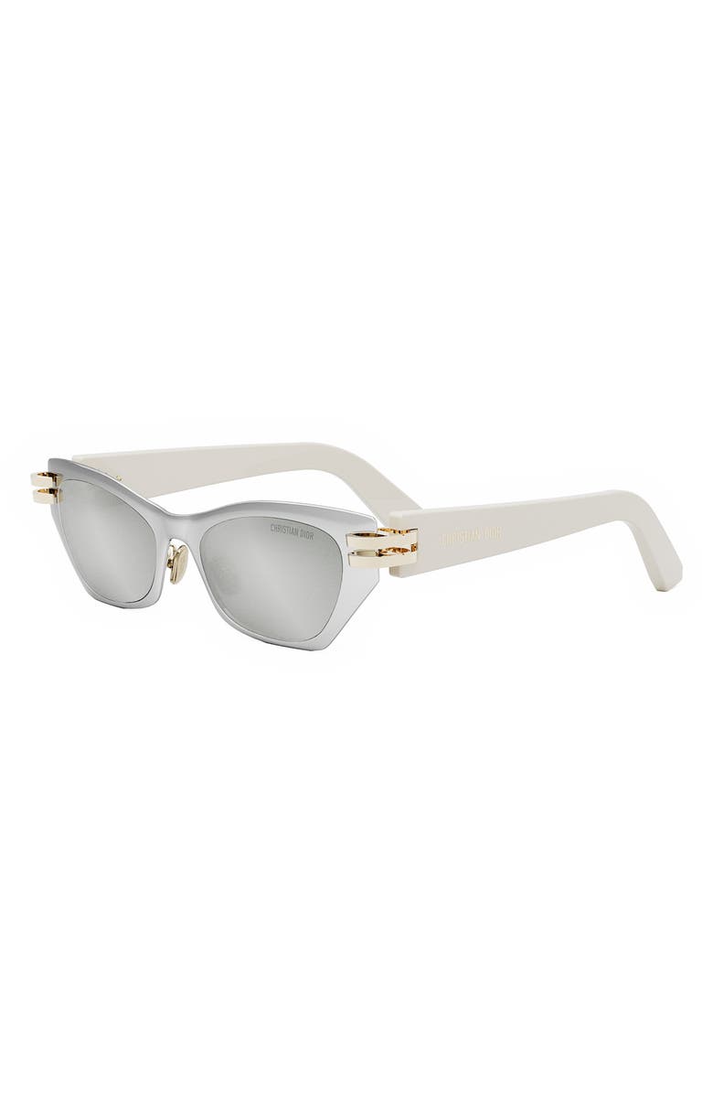DIOR Cdior B3U 53mm Mirrored Butterfly Sunglasses, Alternate, color,