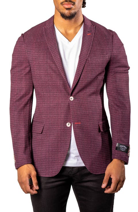 Vortex Red Unconstructed Blazer