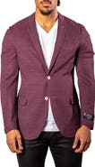 Maceoo Vortex Red Unconstructed Blazer