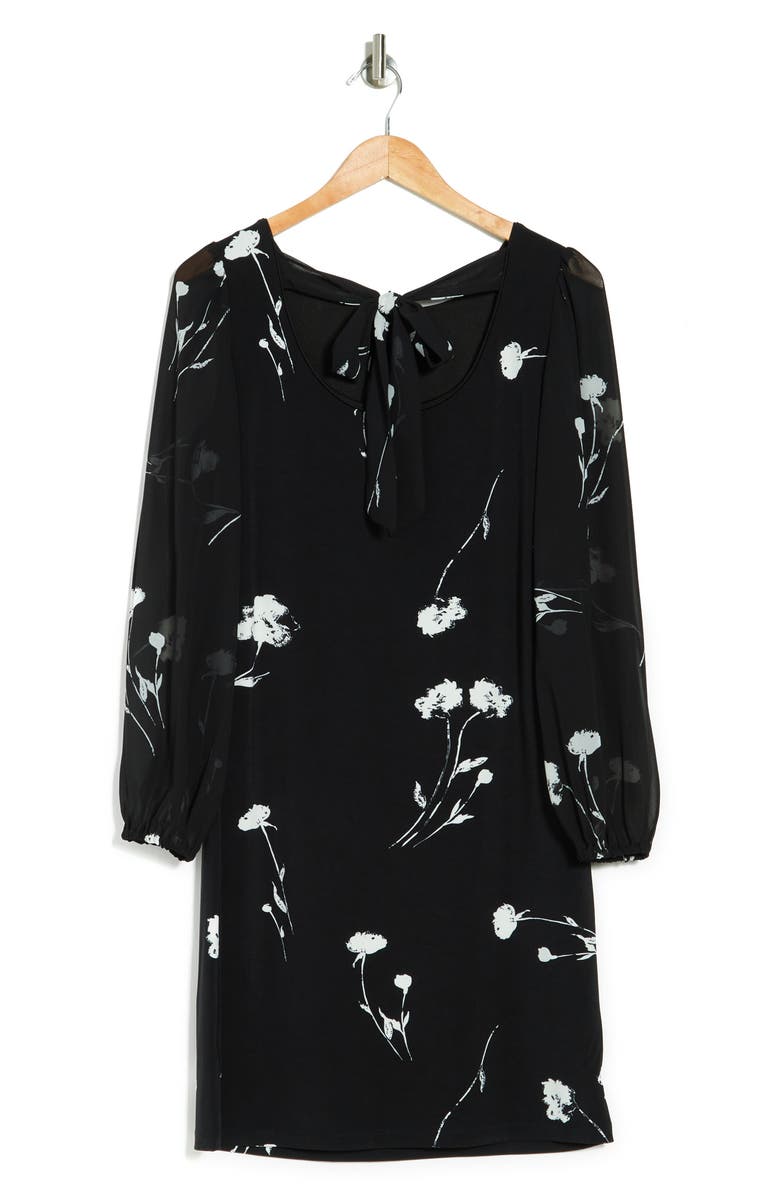 T Tahari Tie Front Sheath Dress, Alternate, color,