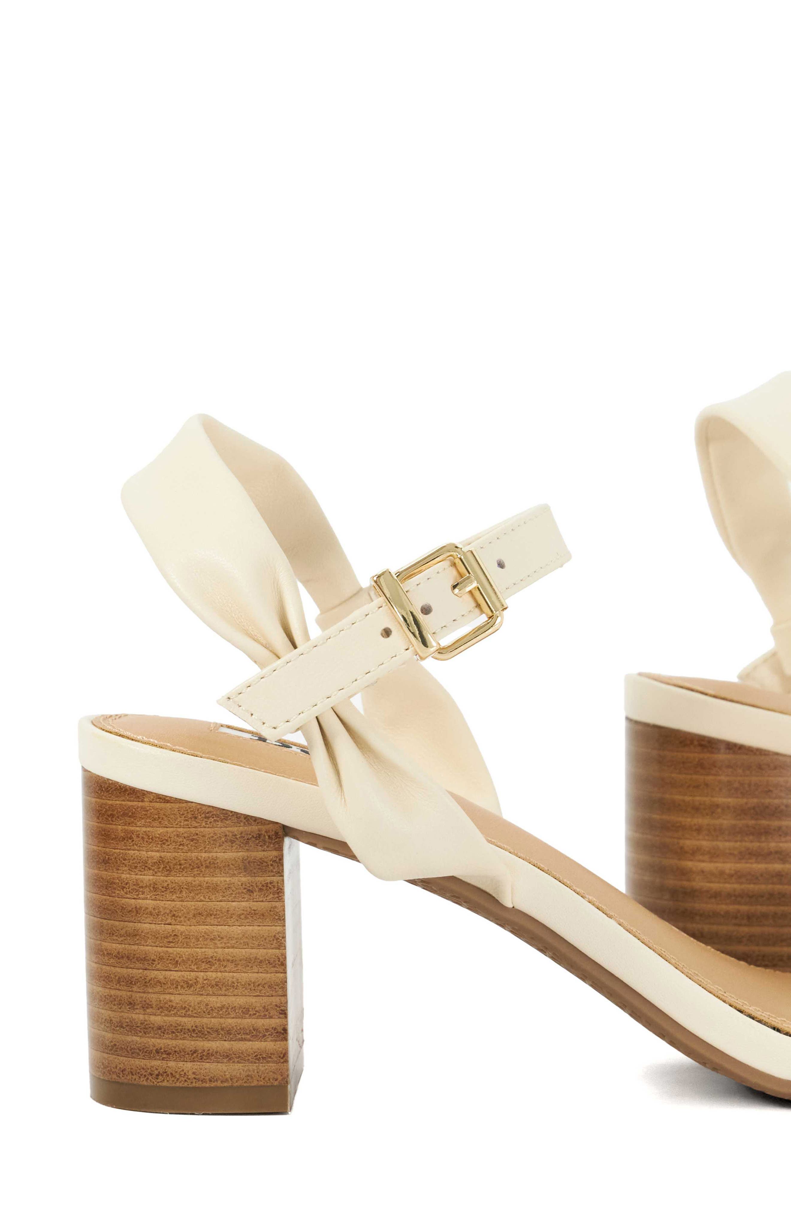 Dune London Jaliz Ankle Strap Sandal, Alternate, color, Ecru