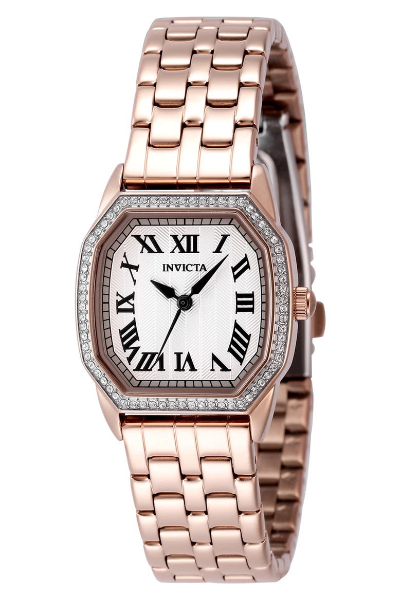 48998 Wildflower Watch, Main, color, WHITE/ ROSE GOLD