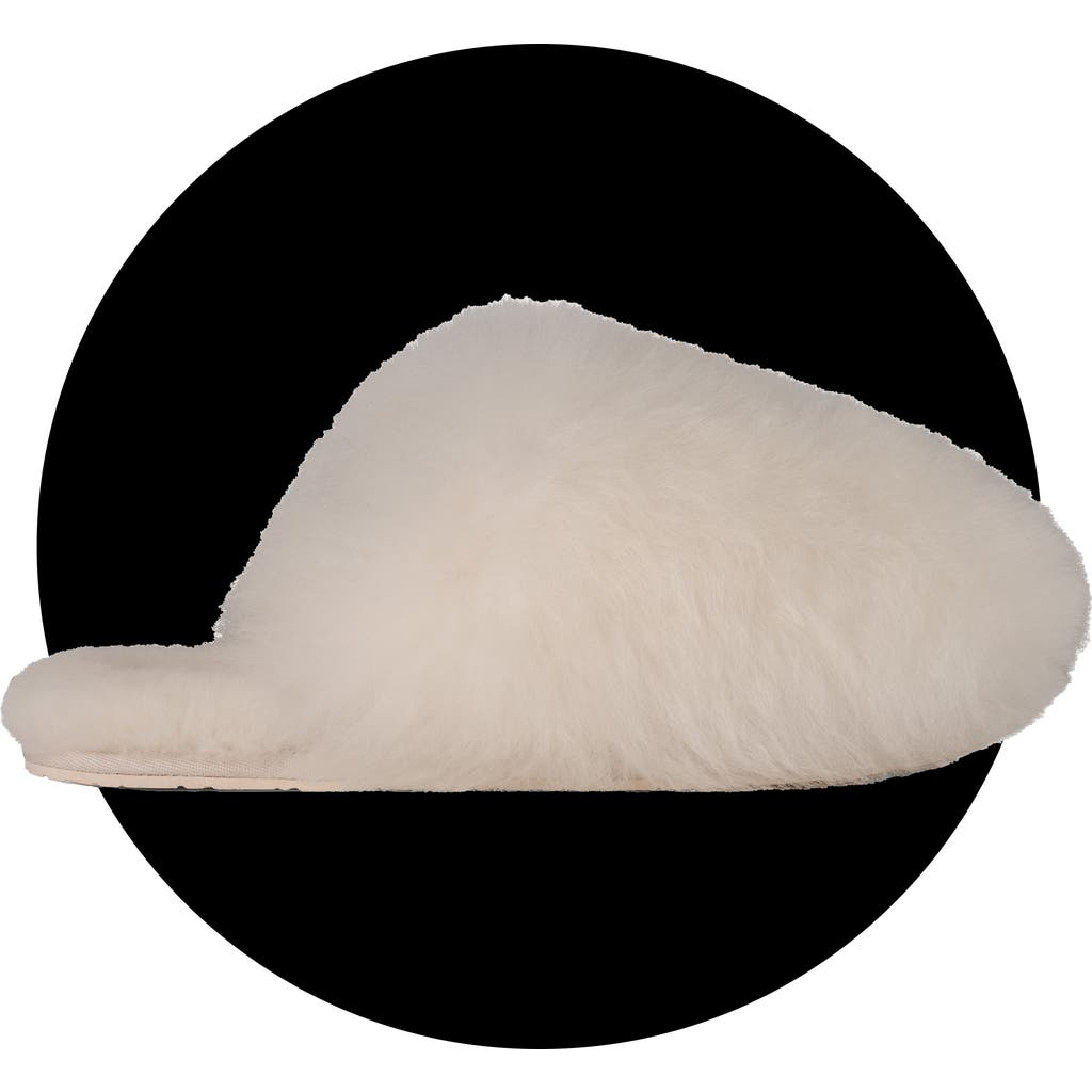 Ugg ® Scuffette Chalet Genuine Sheepskin Slipper In White