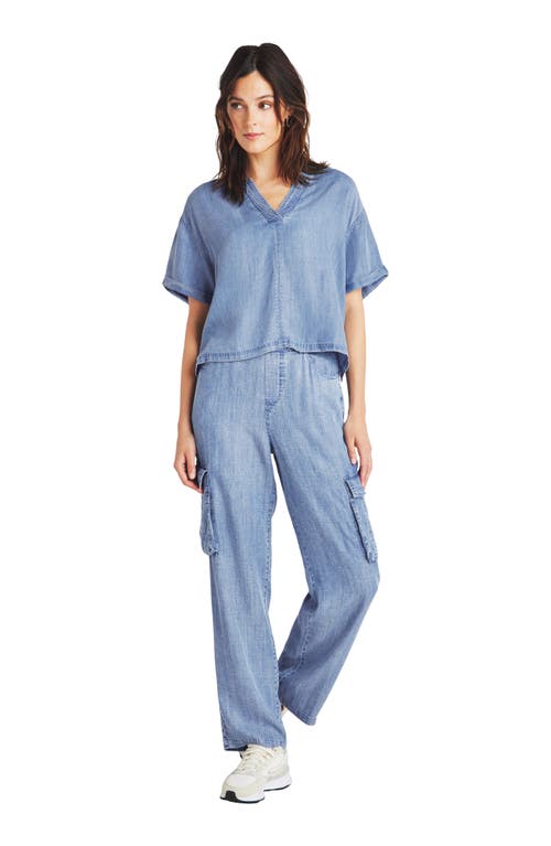 Splendid Aven Indigo Straight-leg Cargo Pants In Indigo