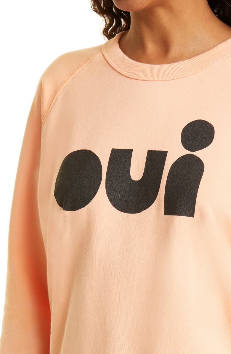 Clare V. Cotton Sweatshirt, Alternate, color, 