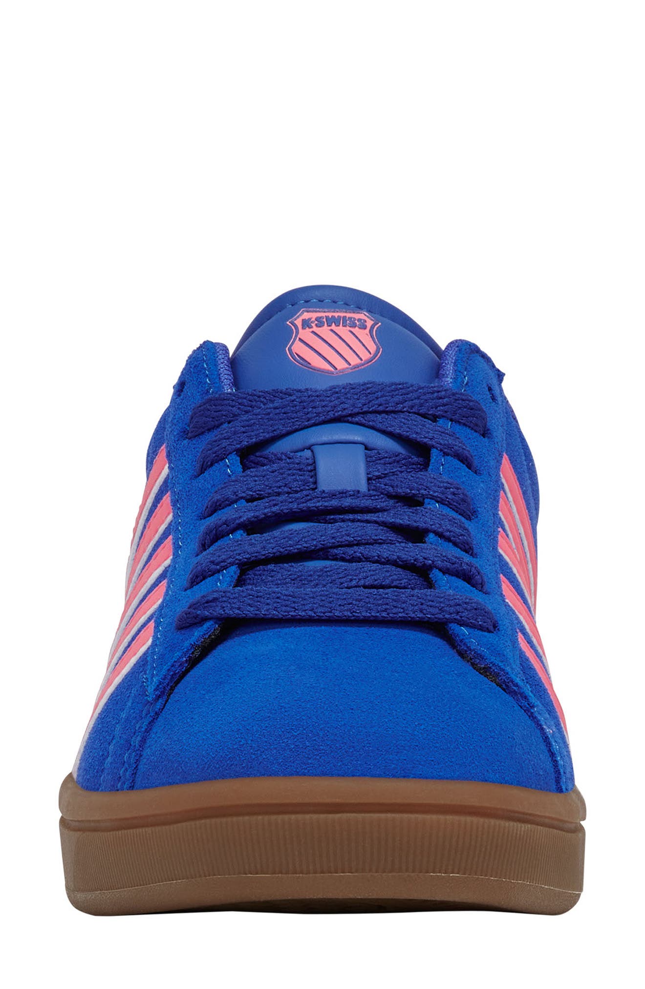 K-Swiss Court Tiebreak II Sneaker, Alternate, color, Dazzling Blue/Pink Lemon/Gum