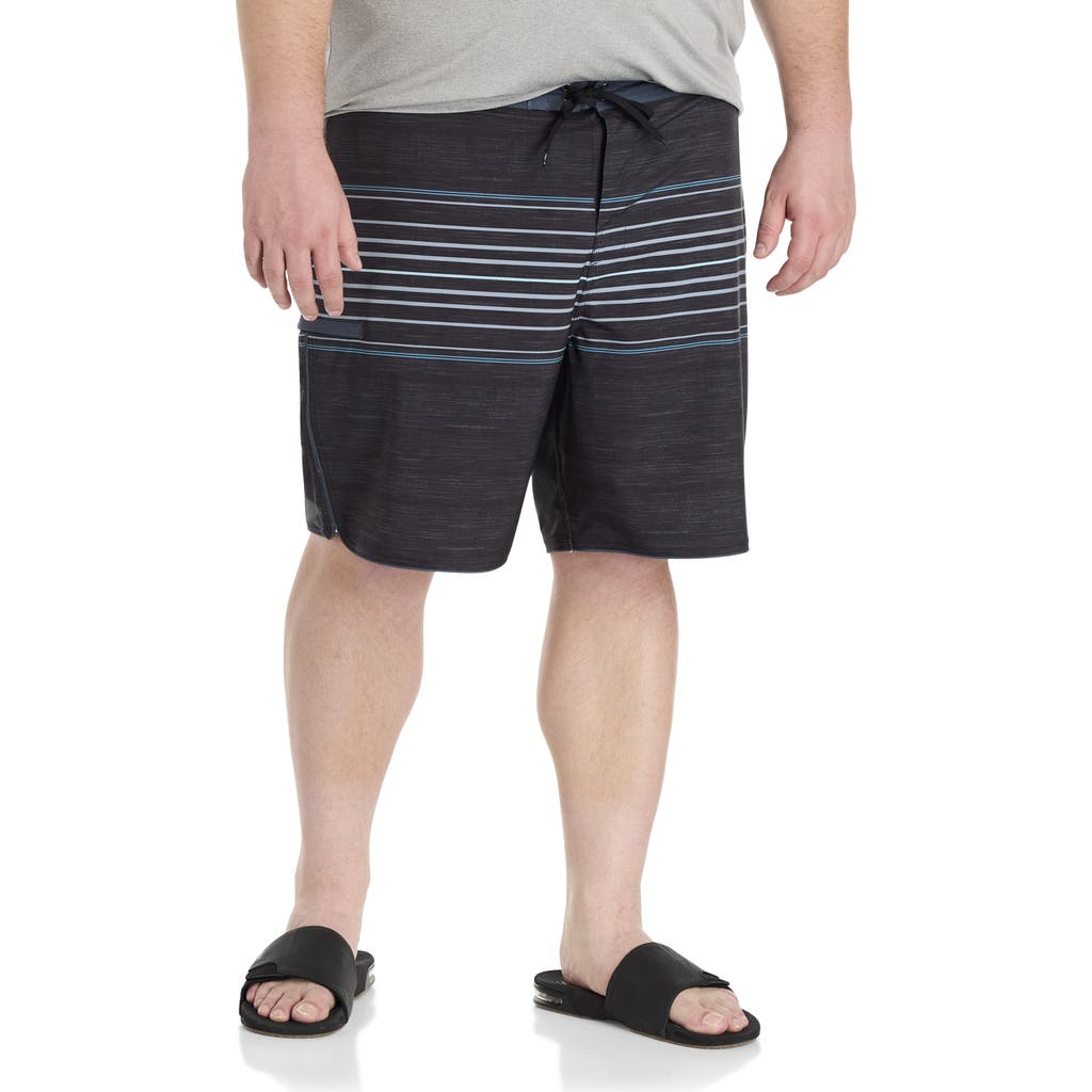 O'neill Men's Hyperfreak Heat Stripe Scallop Short In Black