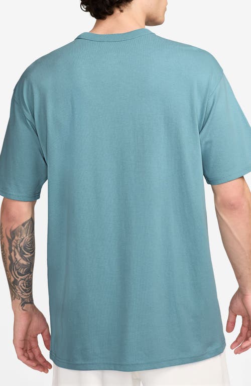 Nike Max90 Swoosh Patch T-shirt In Denim Turq