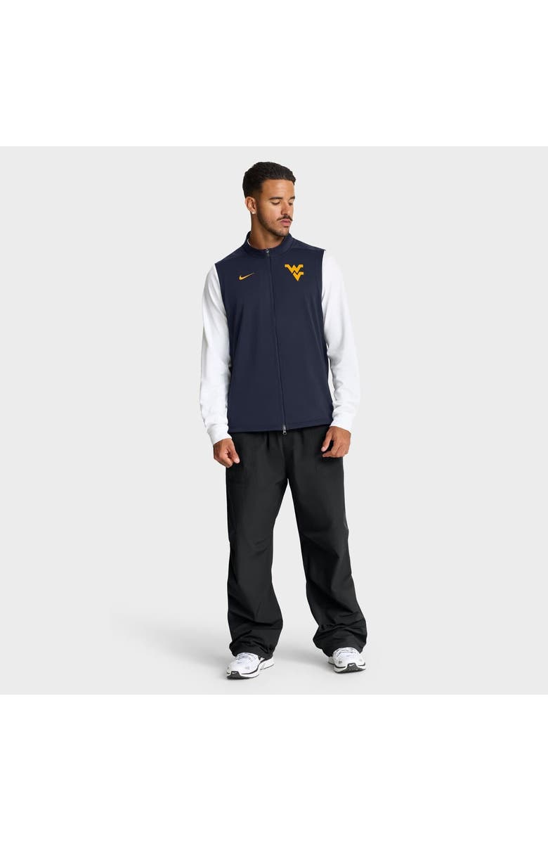 Nike Men's Nike Navy West Virginia Mountaineers Primetime Victory Performance Full-Zip Vest, Alternate, color, Navy