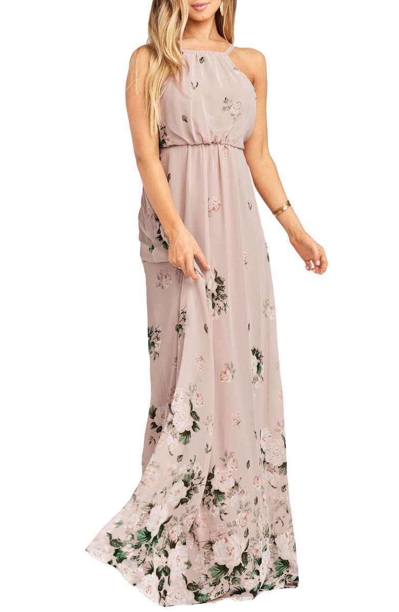 Show Me Your Mumu Amanda Blouson Gown, Main, color, 
