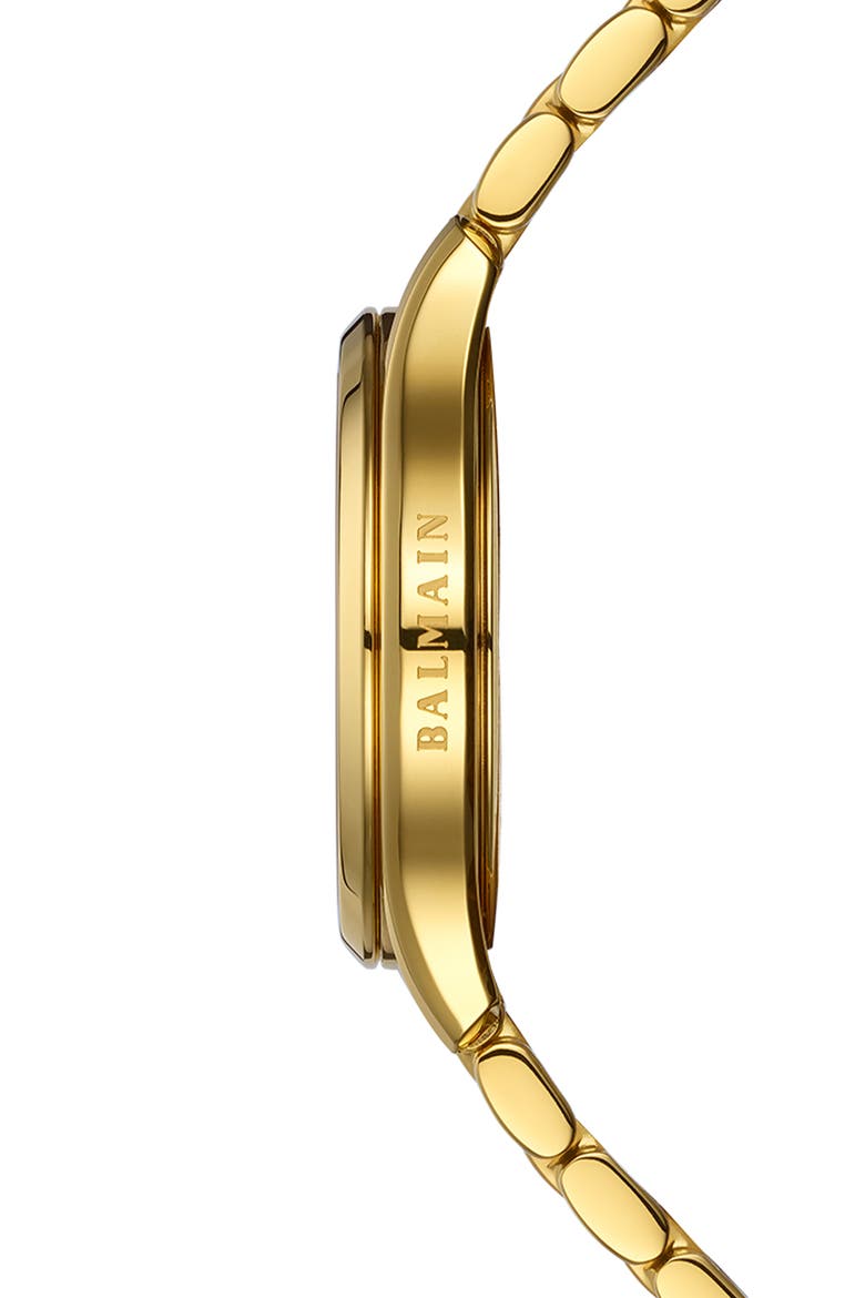 Beleganza Diamond Bracelet Watch, 28mm, Alternate, color, YELLOW GOLD PVD COATING