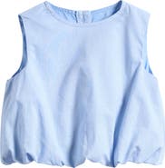 OTTER AVENUE Cotton Bubble Hem Top