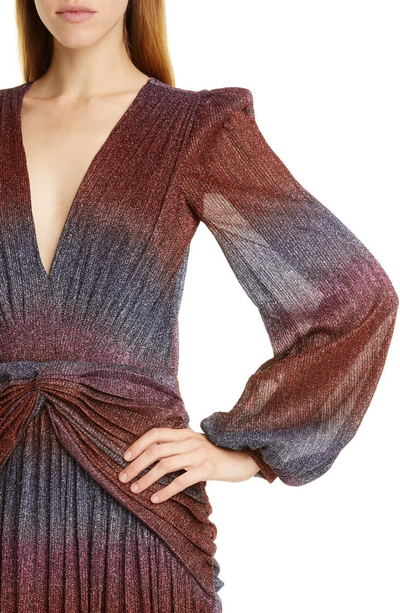 PatBO Rainbow Wrap Long Sleeve Gown, Alternate, color, 