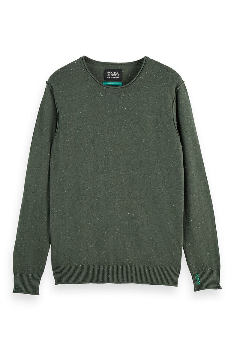 Neps Cotton & Wool Sweater, Alternate, color, THYME